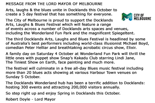 Message from Robert Doyle, Lord Mayor of Melbourne